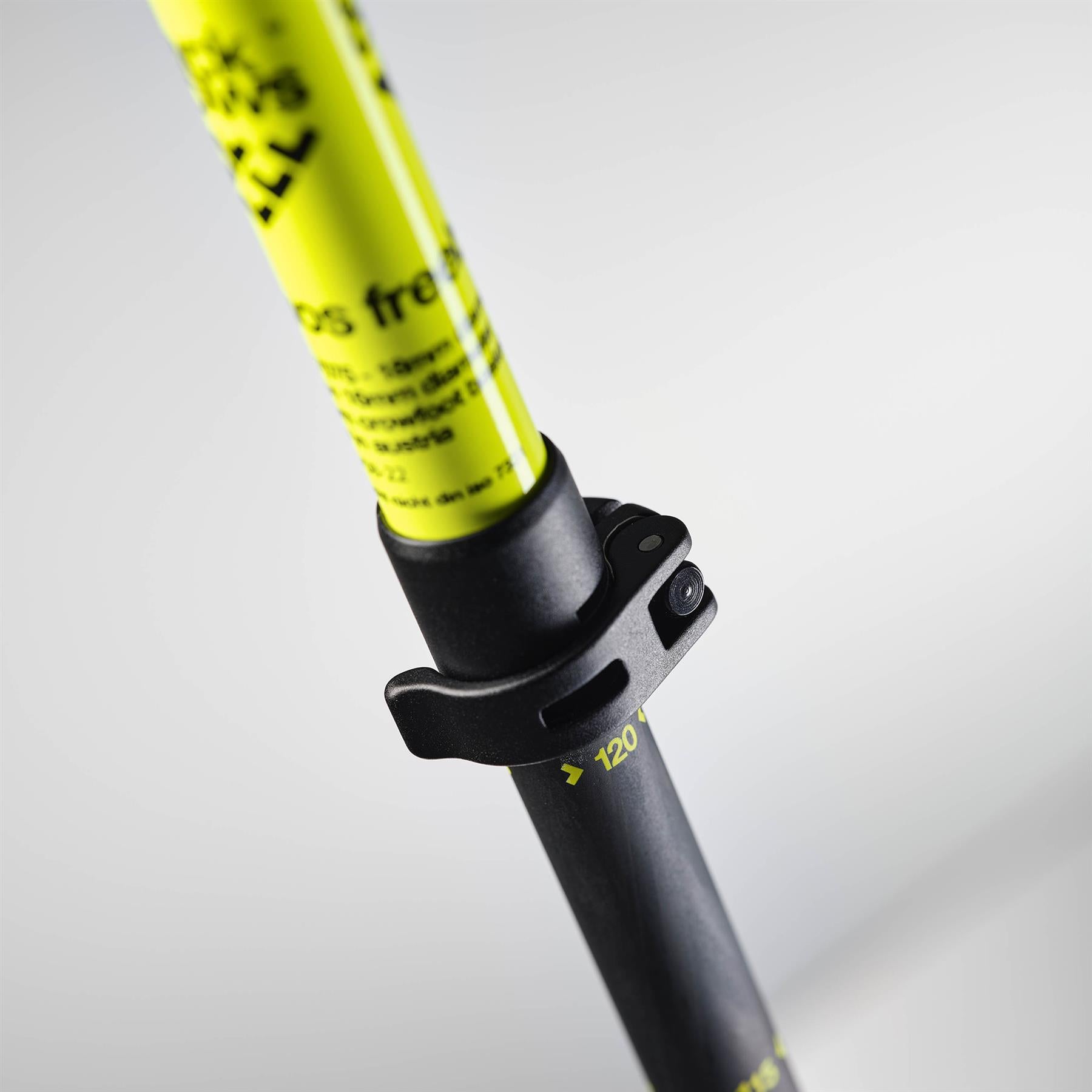 Black Crows Duos Freebird Adjustable Ski Touring Poles Black/Yellow