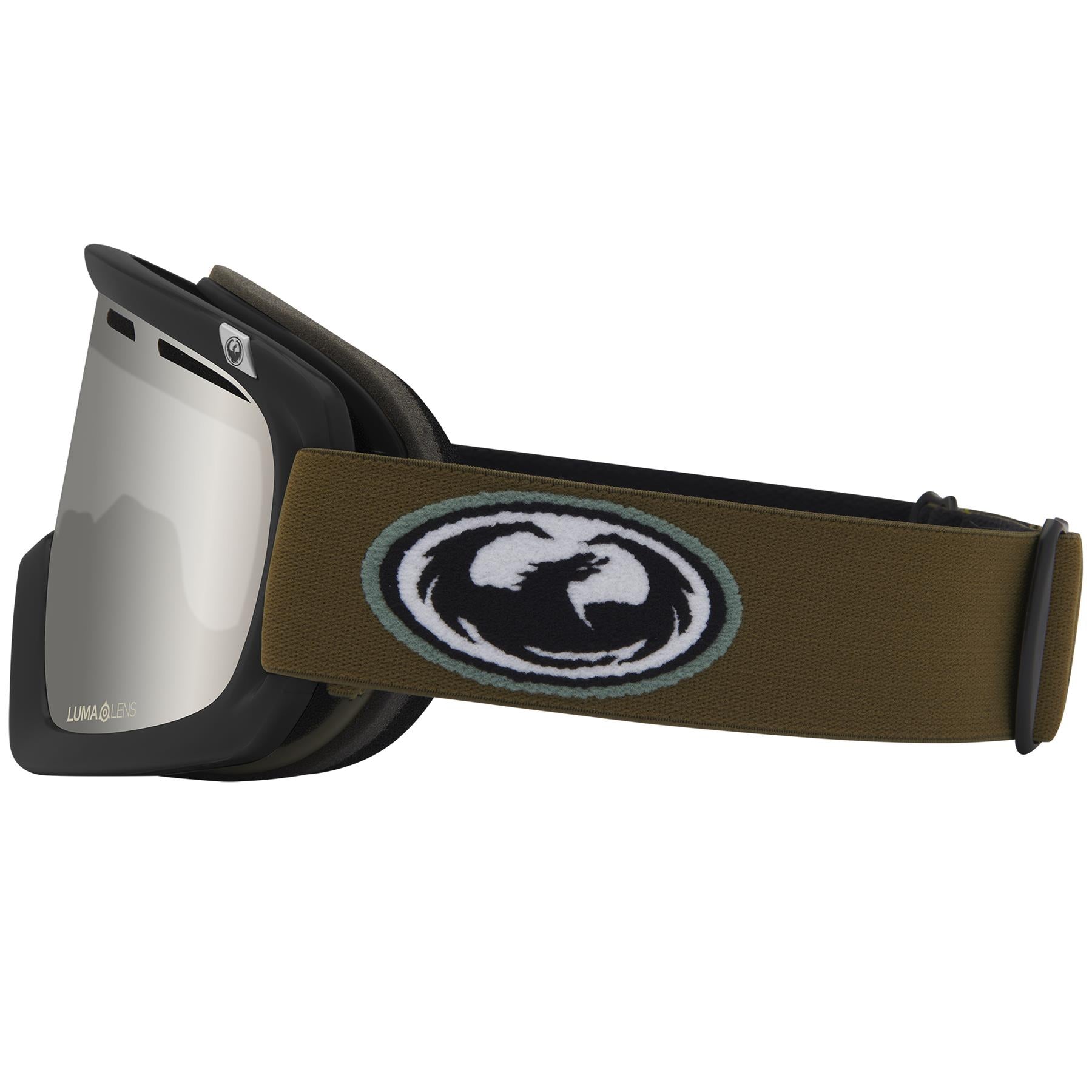 Dragon D1 OTG Goggles Old Skool - LL Silver Ion + LL Amber Lens