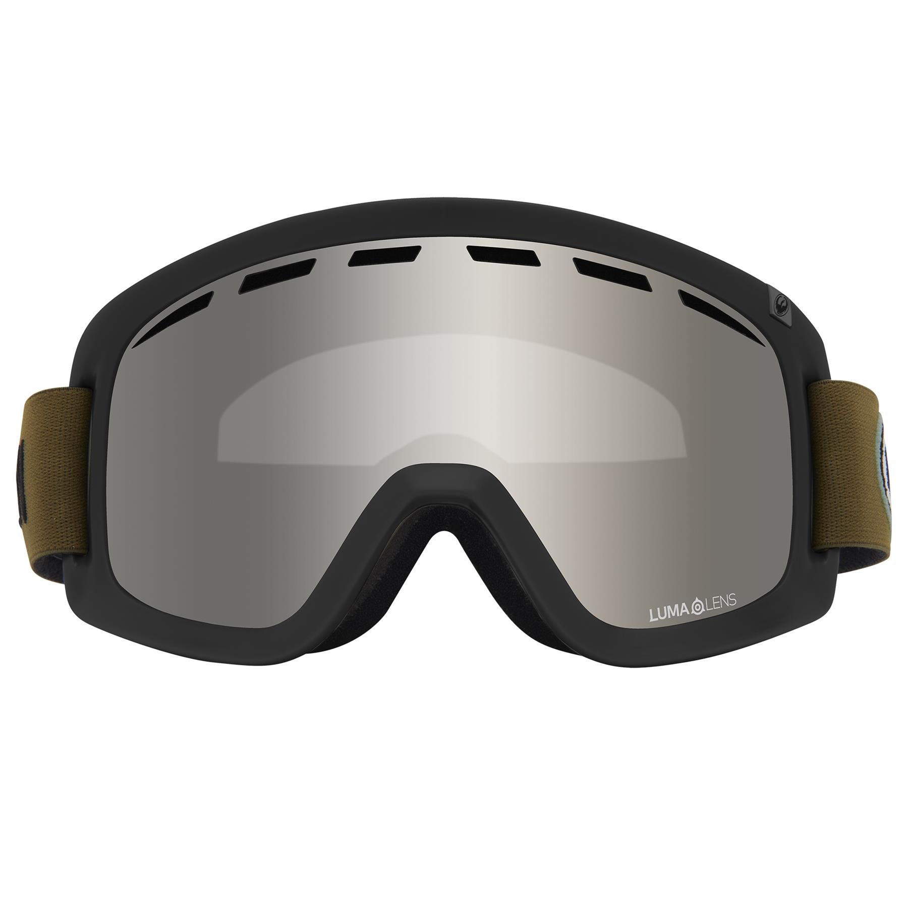 Dragon D1 OTG Goggles Old Skool - LL Silver Ion + LL Amber Lens