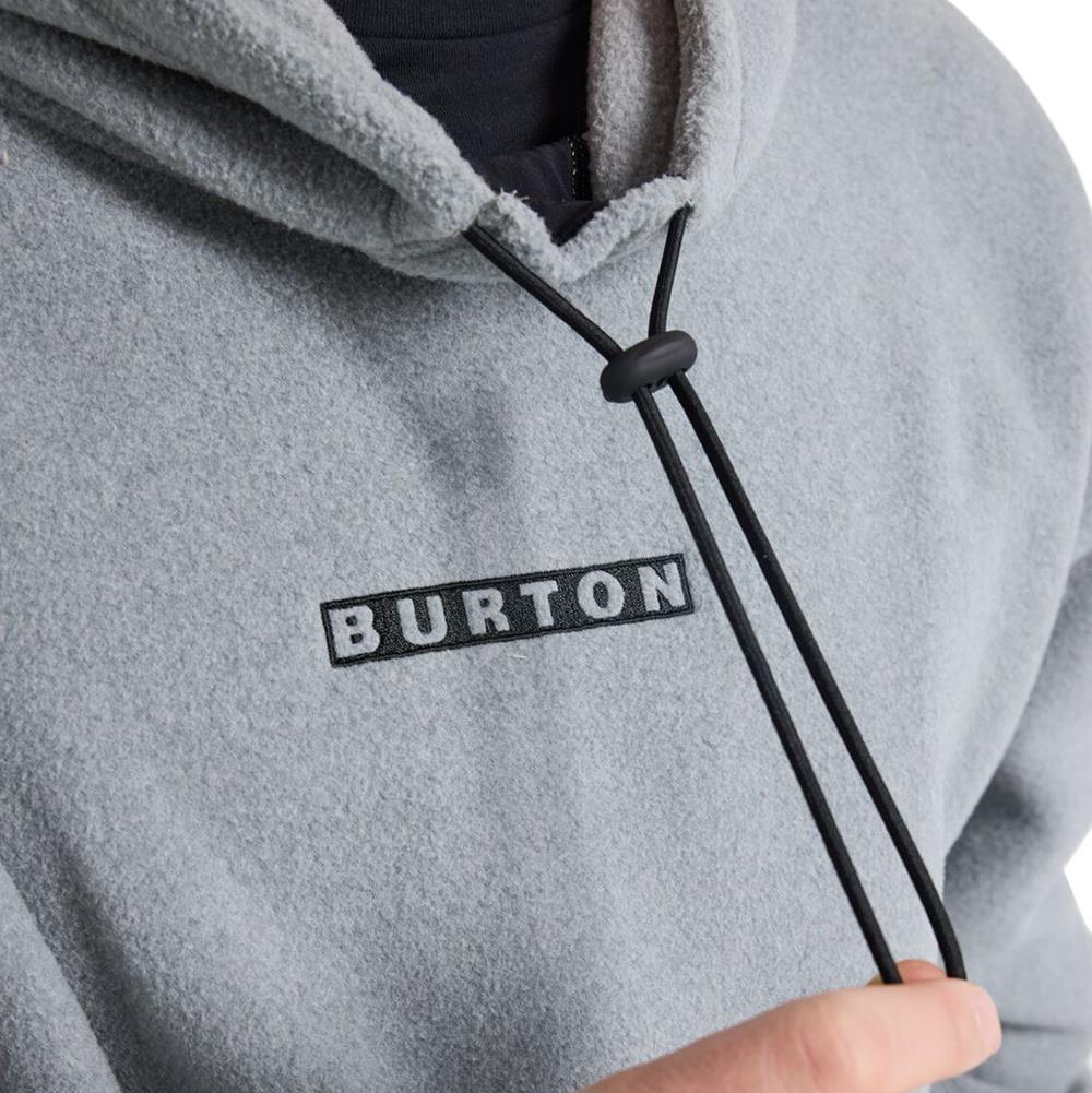Burton Cinder Pullover Mens Hoodie Gray Heather