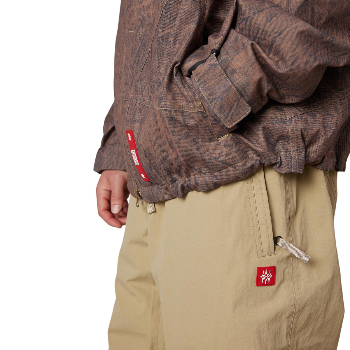 686 Mens 686 Dojo Shell Pants Khaki Crinkle