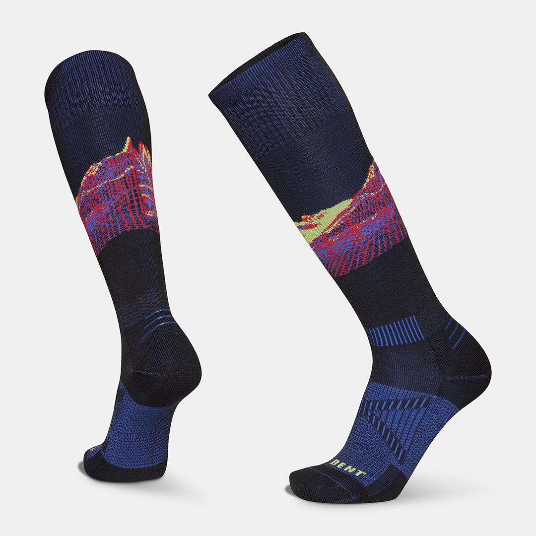 Le Bent Cody Townsend Pro Zero Cushion Unisex Ski Socks Black
