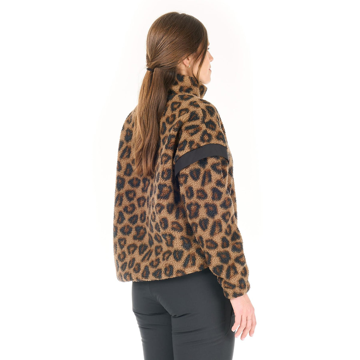 Picture Womens Velora Printed 1/4 Fleece Wild Spot Print