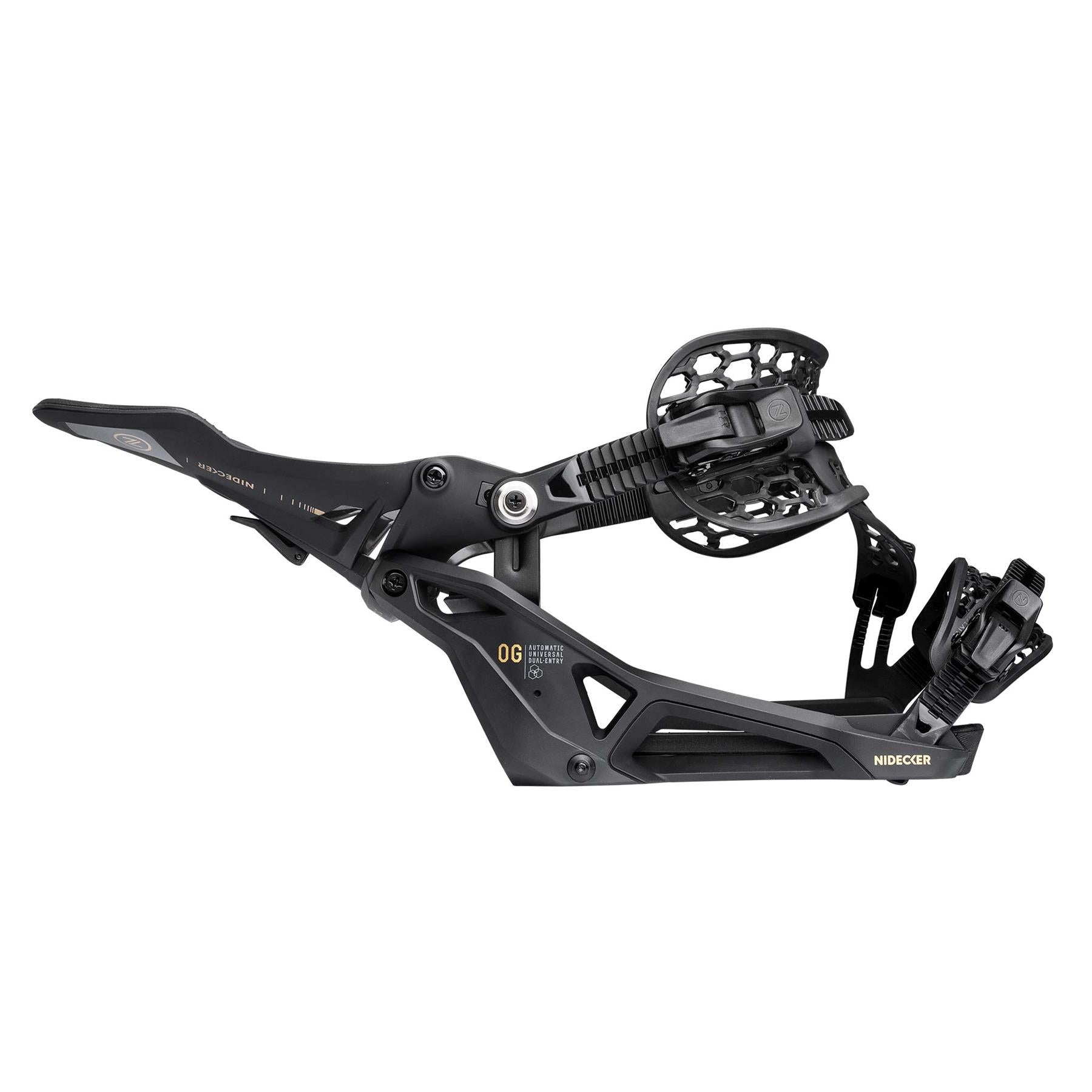 Nidecker Supermatic OG Step-In Snowboard Bindings Black 2026