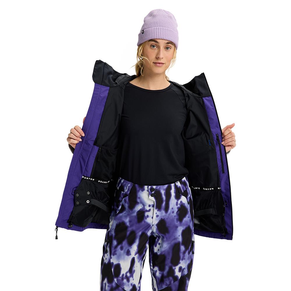 Burton Reserve GORE-TEX 2L Womens Jacket Prism Violet/True Black/Gray Cloud