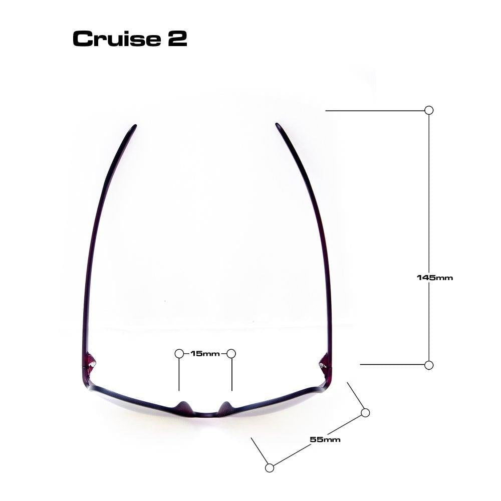 Bloc Cruise 2 Sunglasses Crystal Grey - Blue Mirror Lens