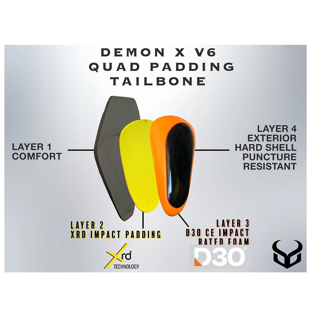 Demon Flexforce X D3O/XRD V6 Womens Impact Shorts Black