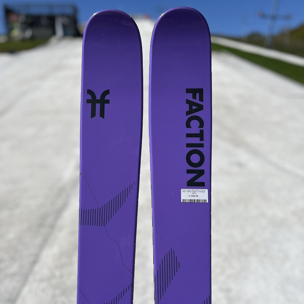 Faction Agent 2X Ex-Demo Touring Skis + Marker Kingpin 10 Bindings 163cm