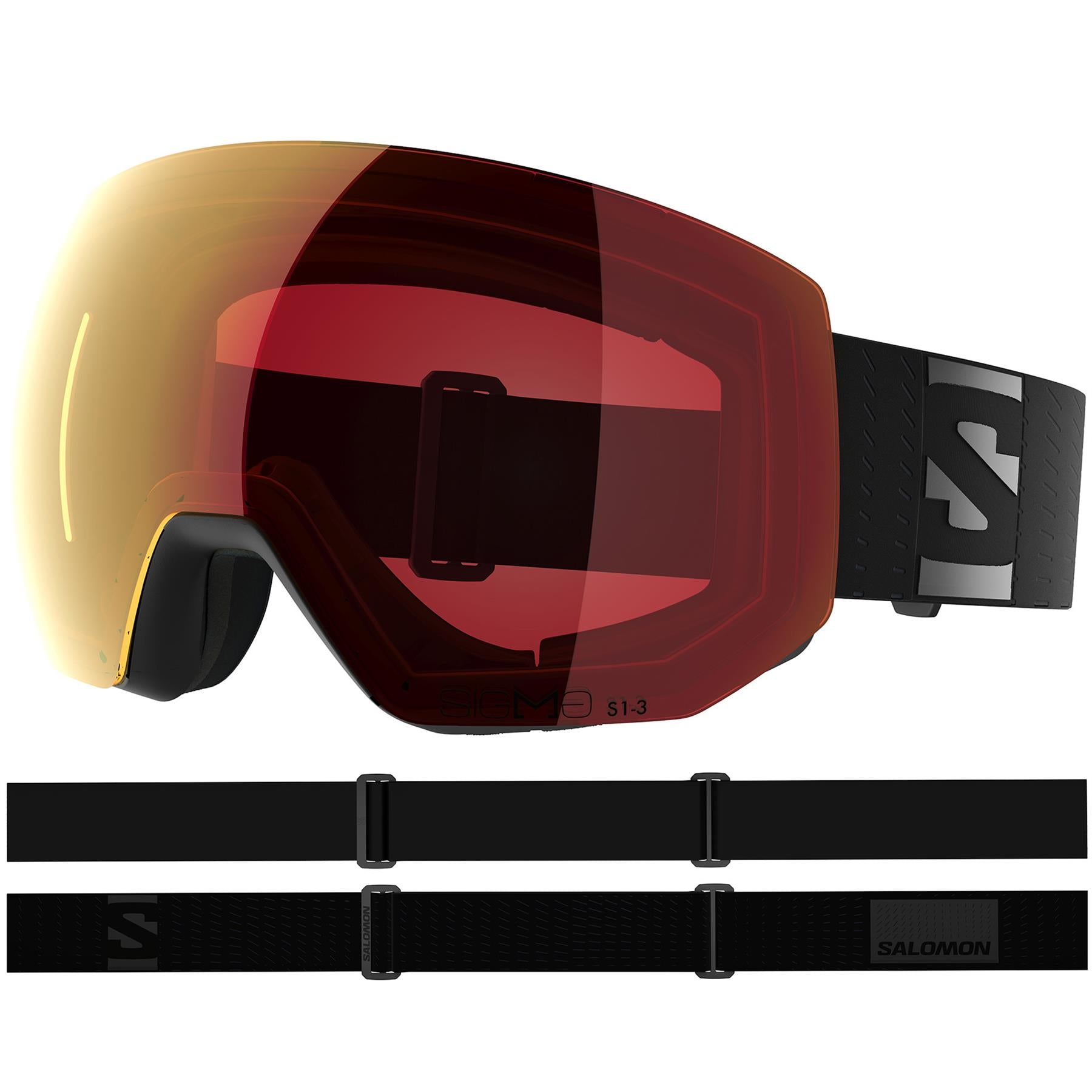 Salomon Radium Pro Sigma Photo Goggles Black - Red Photo Lens