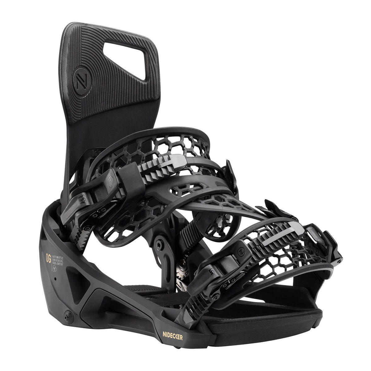 Nidecker Supermatic OG Step-In Snowboard Bindings Black 2027