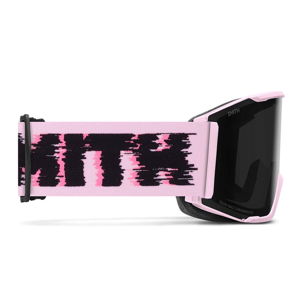Smith Squad MAG Goggles Pink Frost Flex Glitch - Chromapop Sun Black + Spare Lens