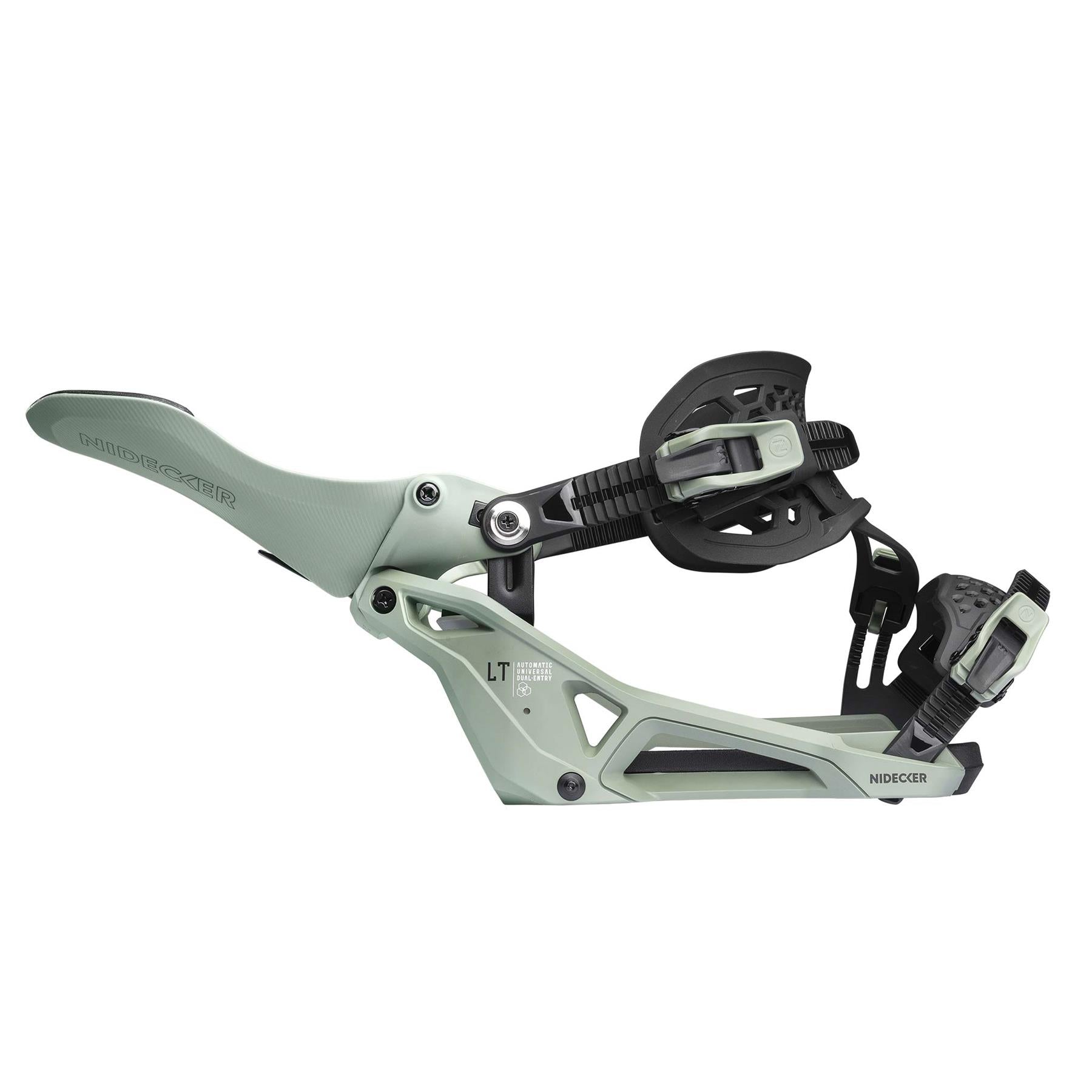 Nidecker Supermatic LT Step-In Snowboard Bindings Olive 2026