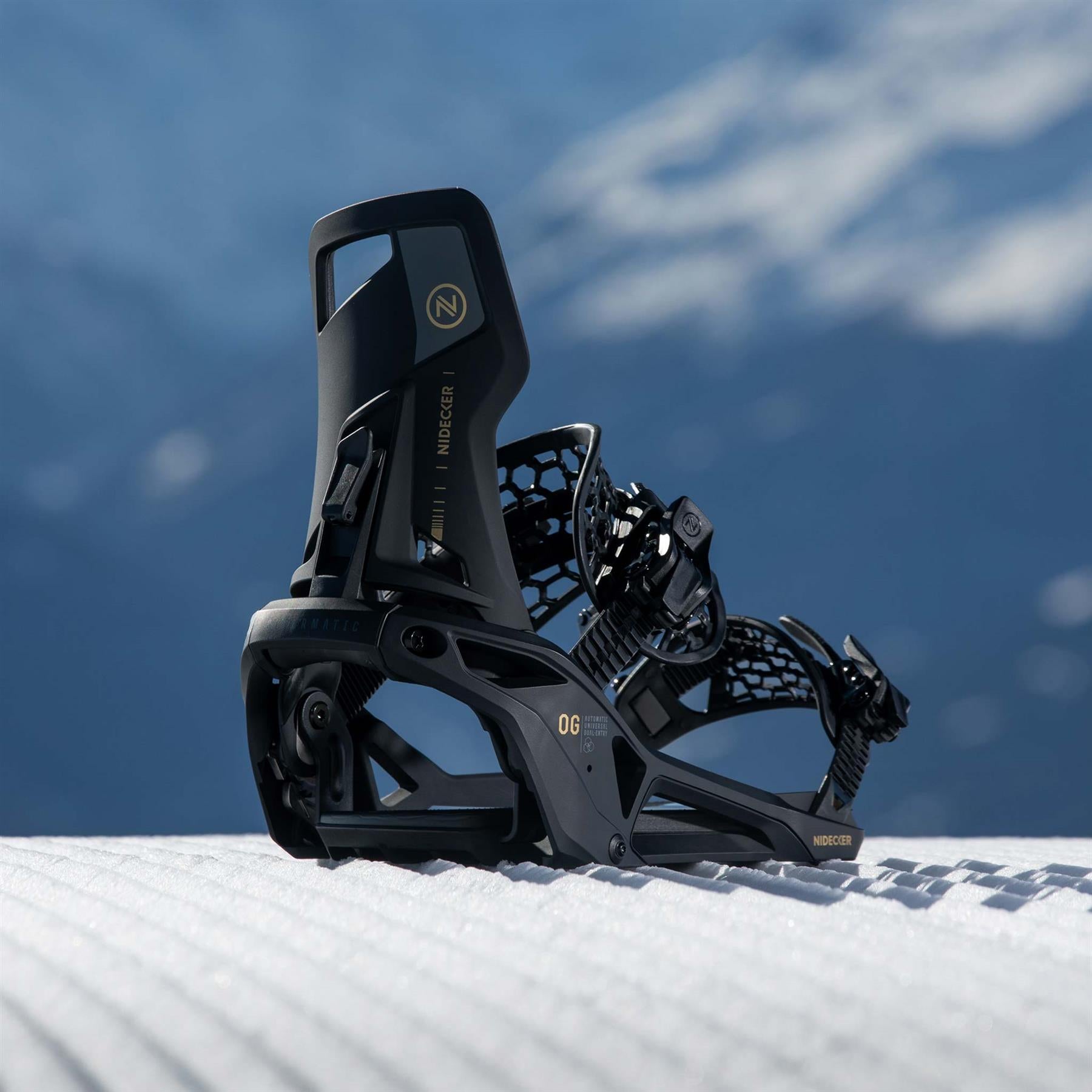 Nidecker Supermatic OG Step-In Snowboard Bindings Black 2026