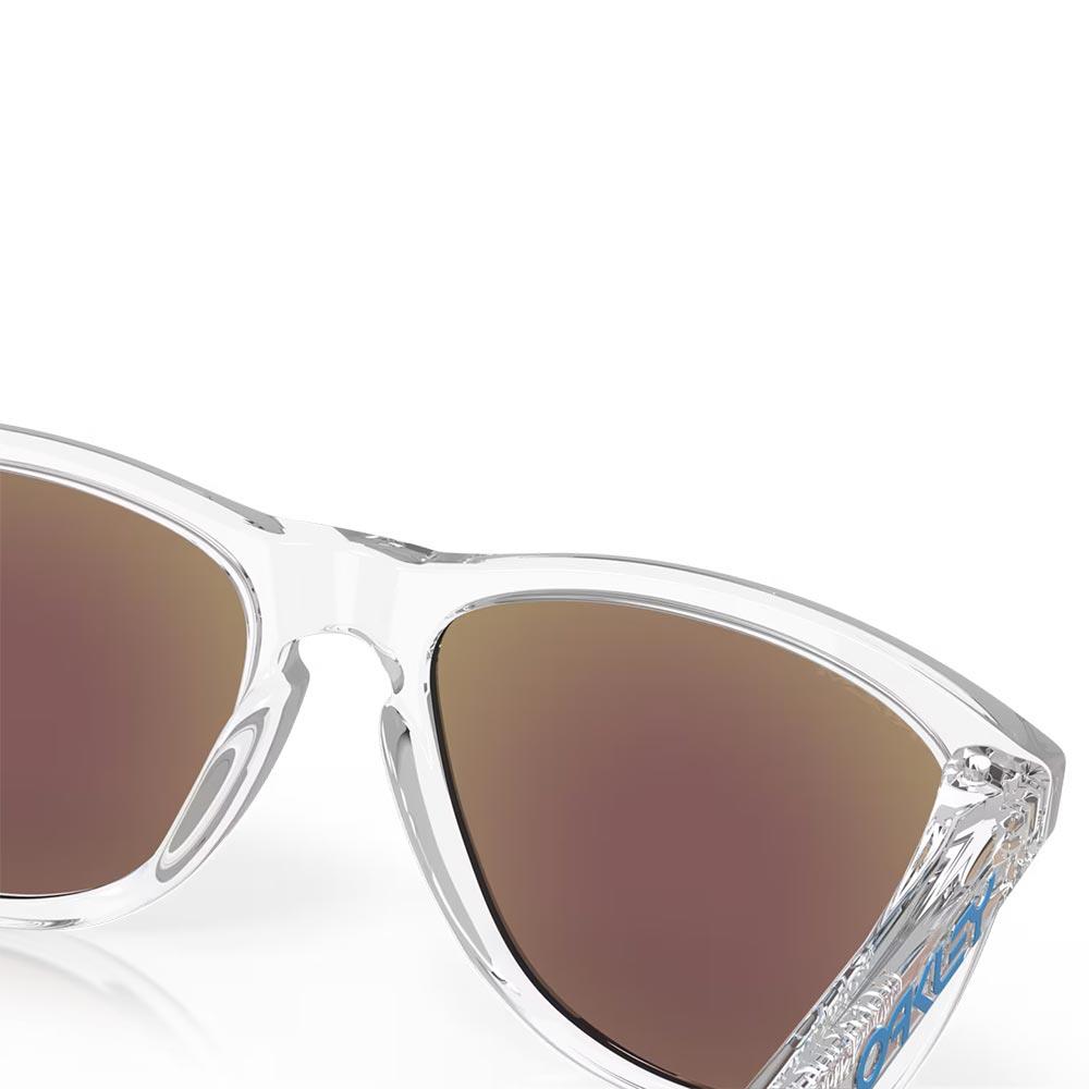 Oakley Frogskins Sunglasses Crystal Clear - Prizm Sapphire Iridium Lens