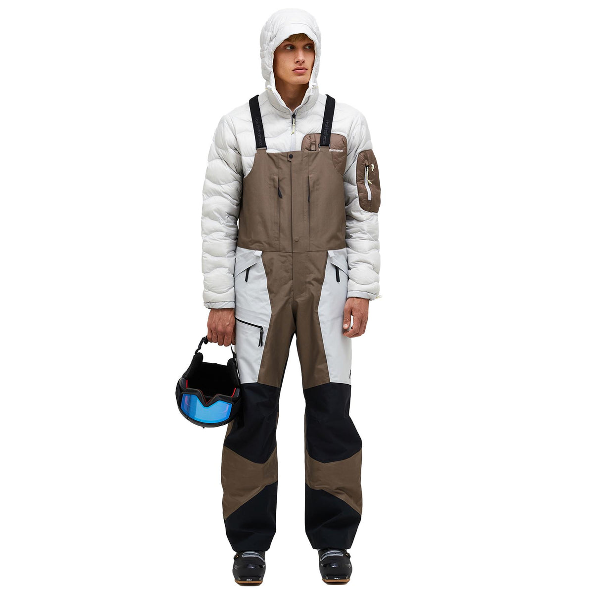 Peak Performance Mens Vertical Gore-Tex Pro Bib Pants Terrain Tan