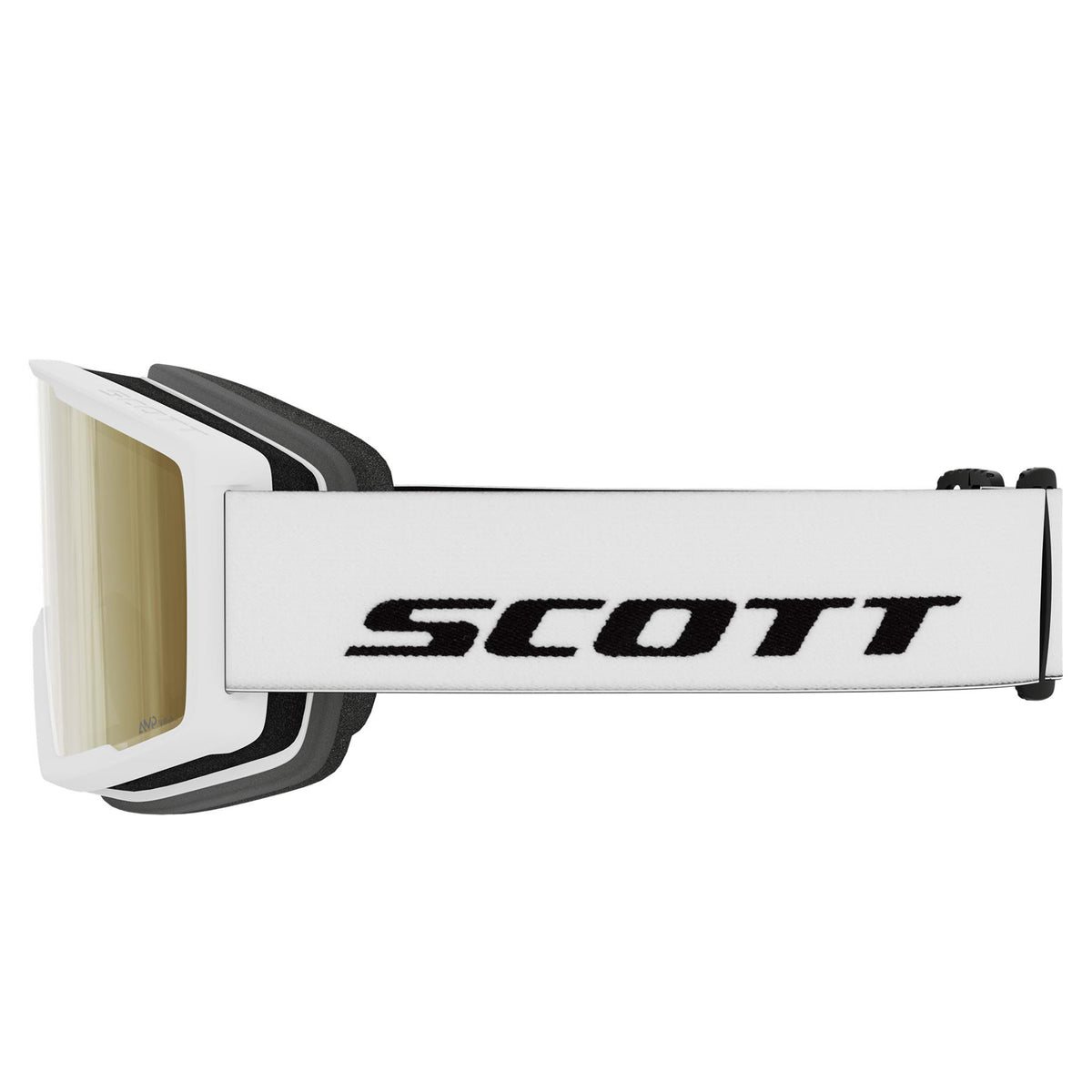 Scott Trace Pro Compact LS Goggles White - AMP LS Cinnamon Chrome Lens