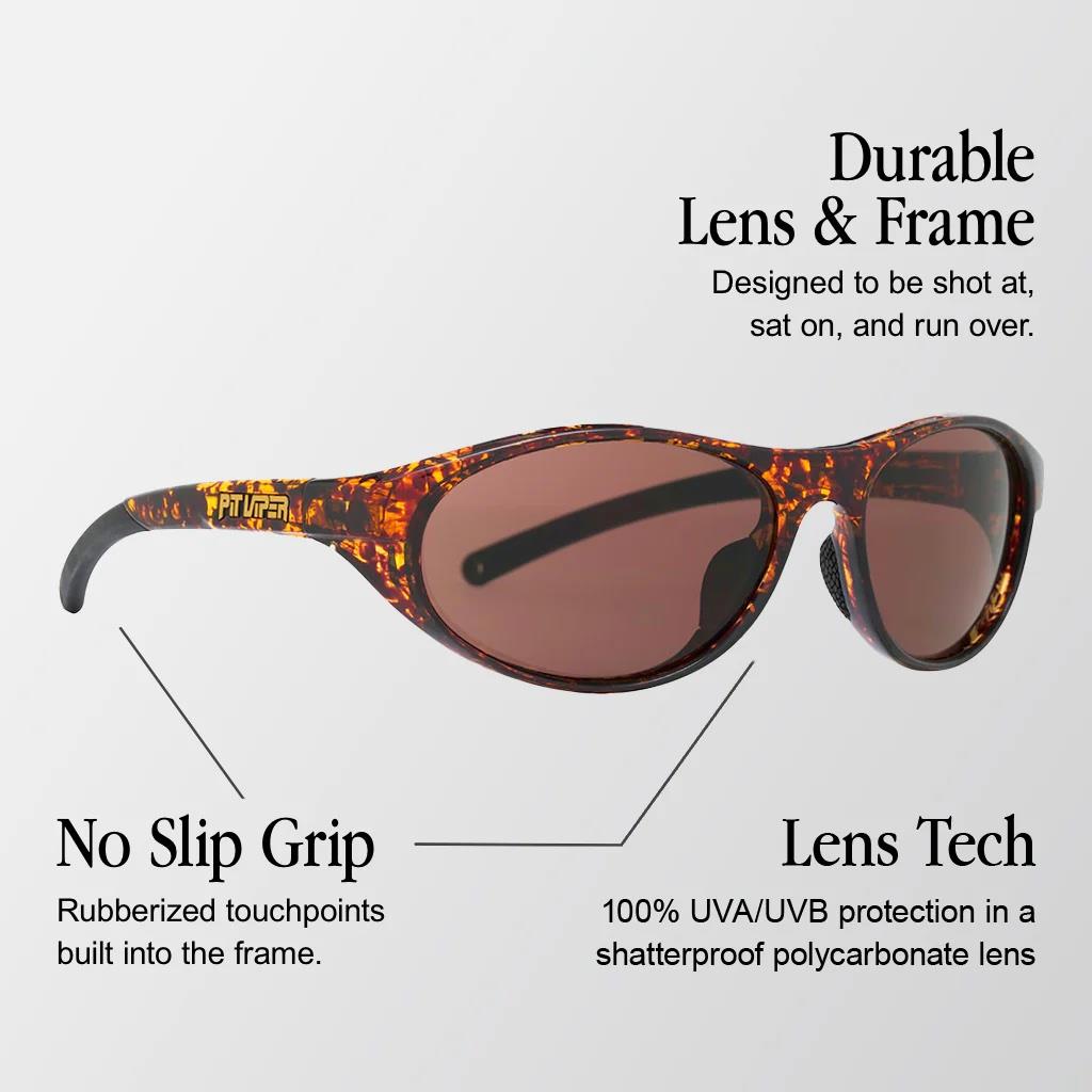 Pit Viper The Hawksbill Altimeter Sunglasses - Brown Lens