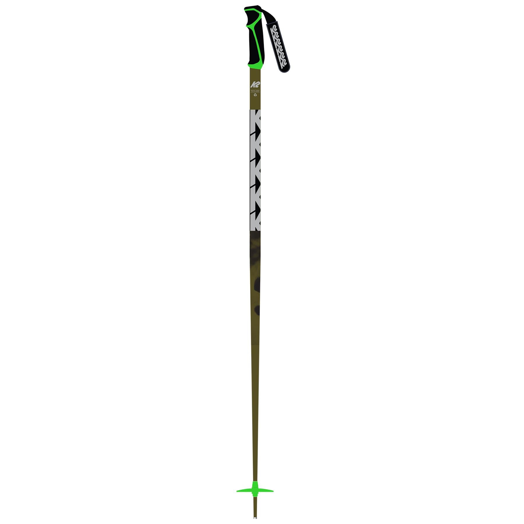 K2 Freeride 18 Ski Poles Green