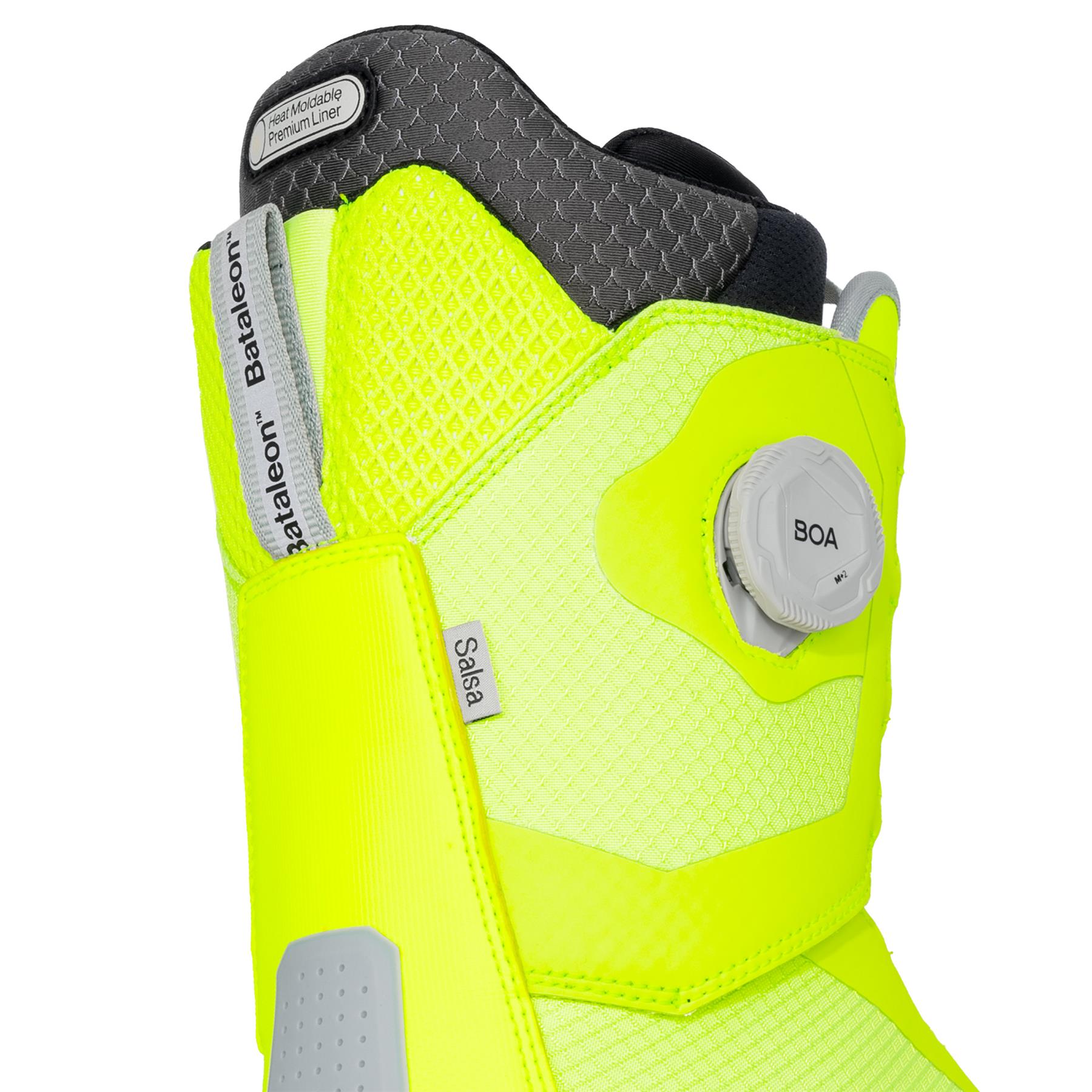 Bataleon Salsa Double BOA Mens Snowboard Boots Neon Yellow 2026