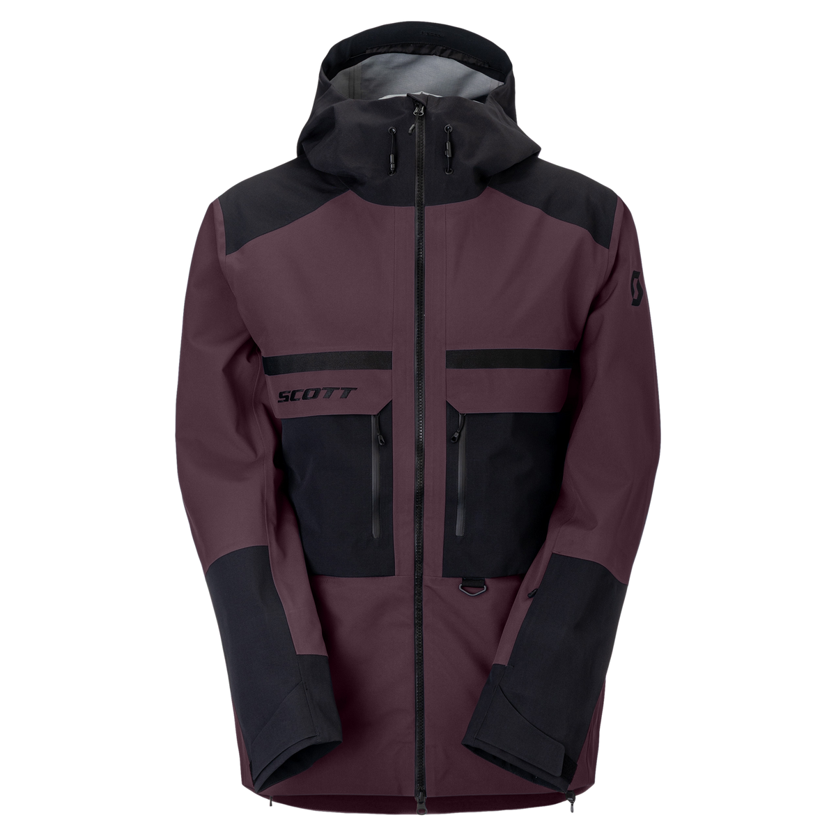 Scott Vertic Utility 3L Mens Jacket Cocoa Red / Black