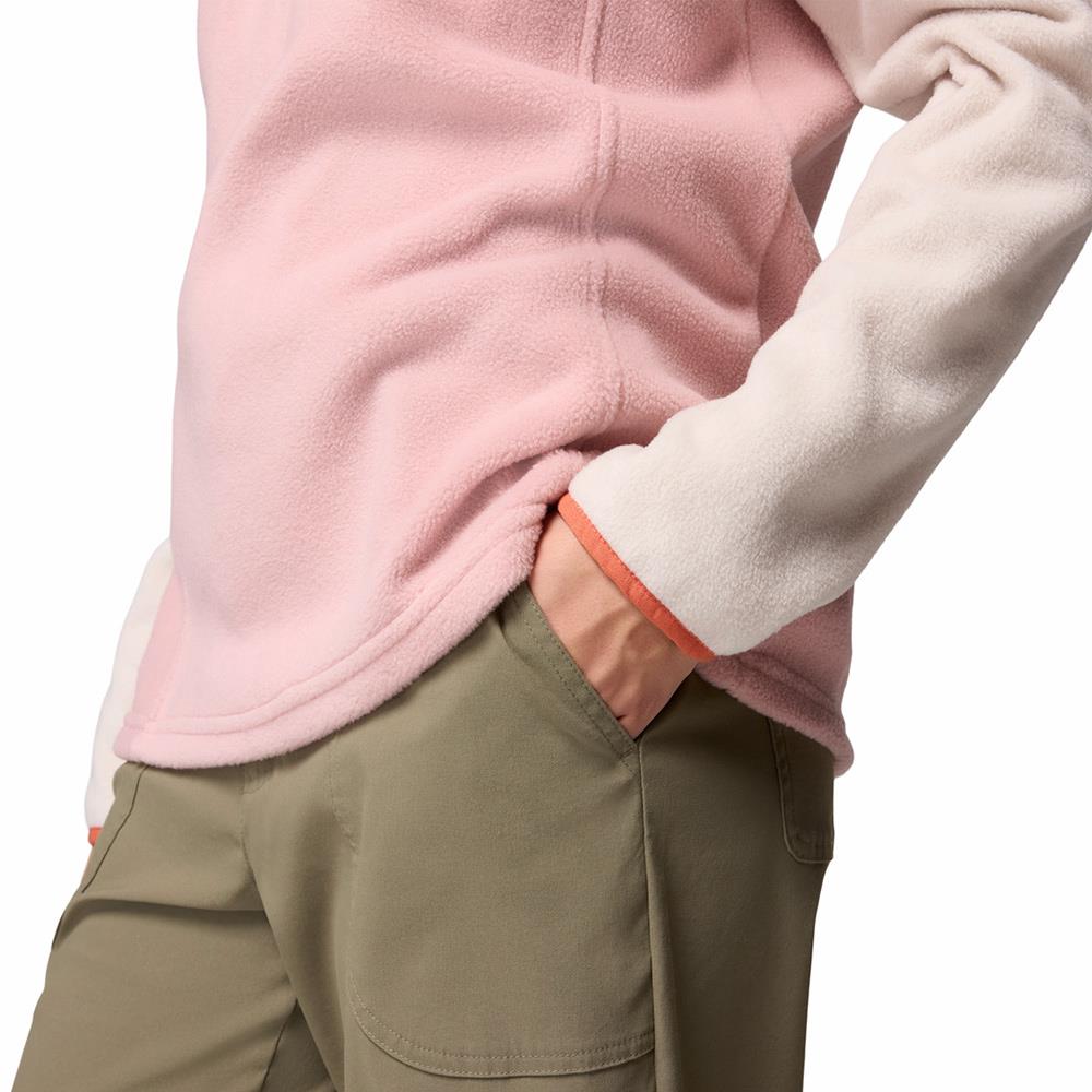 Columbia Benton Springs II 1/2 Snap PO Womens Fleece Eraser Pink / Dark Stone / Tuscan