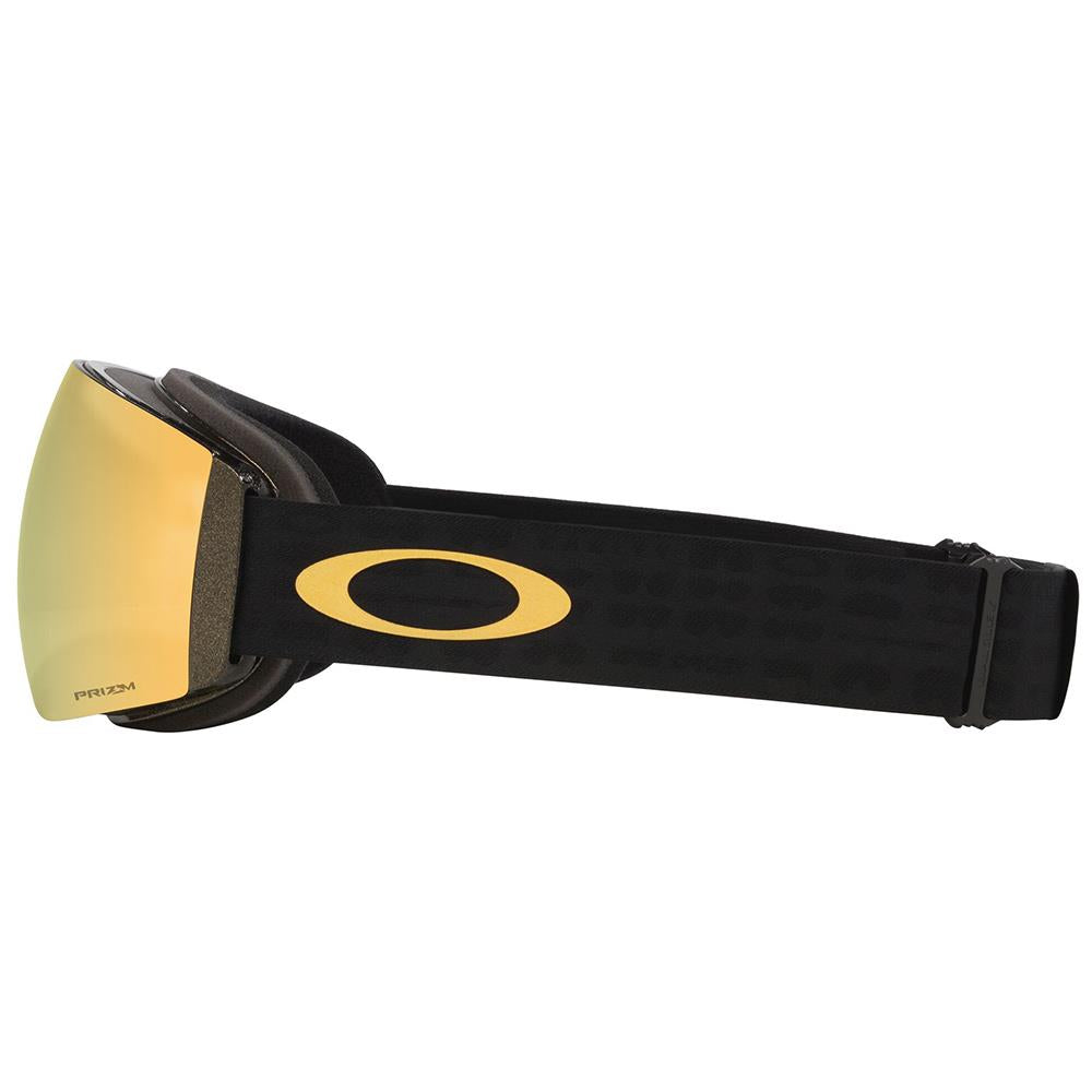 Oakley Flight Deck Pro M Goggles Metallic Black Gold - Prizm 24K + Prizm Iced Lens