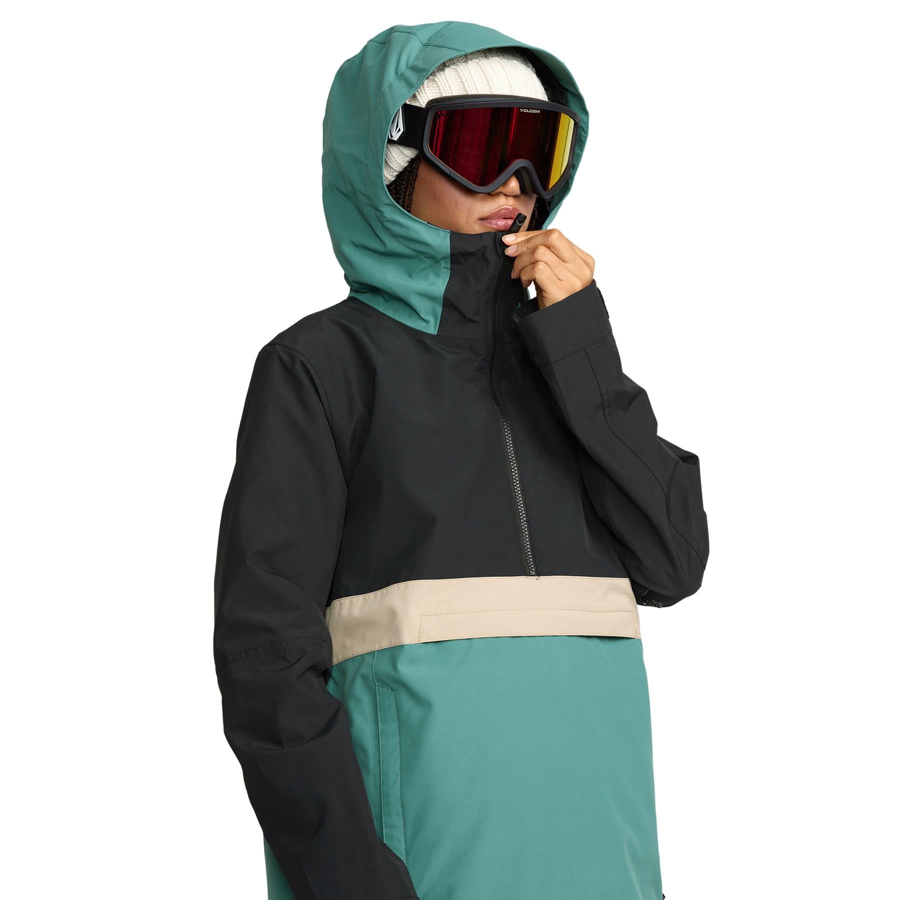 Volcom Harlan Pullover Womens Jacket Spruce Green