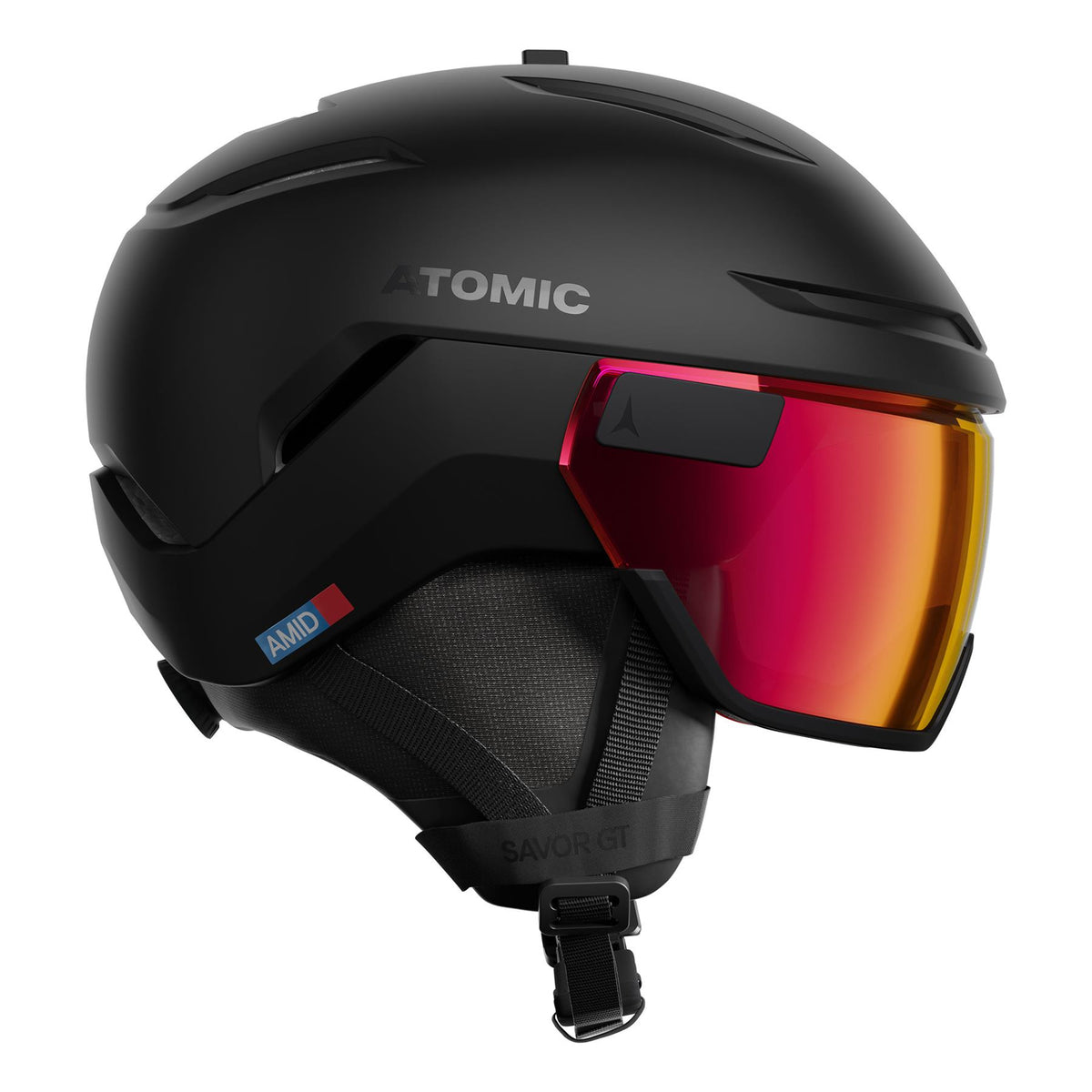 Atomic Savor GT AMID Visor Photo Ski + Snowboard Helmet Black