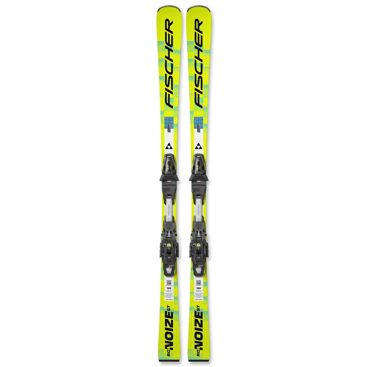 Fischer RC4 Noize ST Yellow Superflex Skis + RC4 Z12 GW Bindings 2027