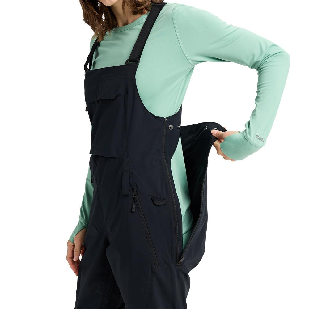 Burton Reserve 2L Womens Stretch Slim Bib Pants True Black