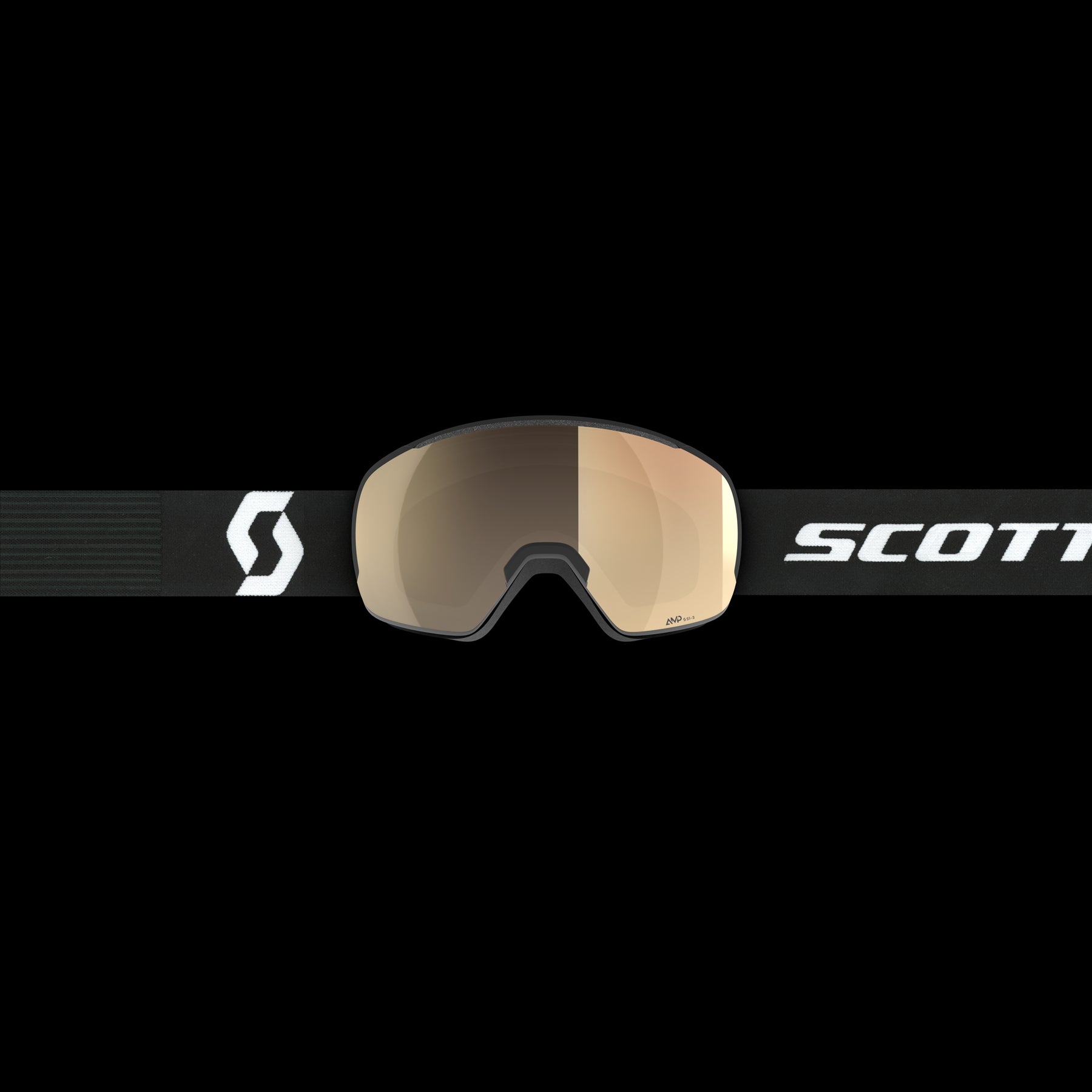 Scott Sphere OTG LS Goggles Mineral Black/White - Light Sensitive Bronze Chrome Lens