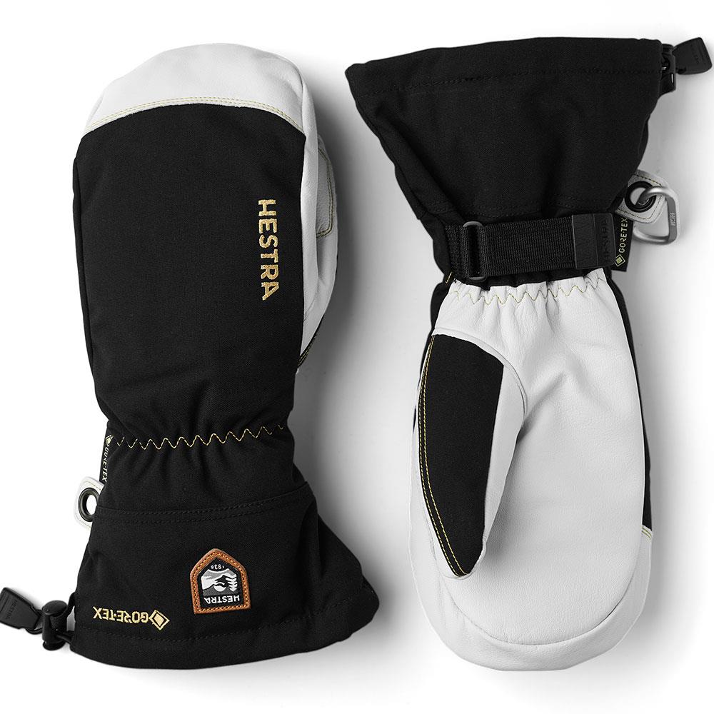 Hestra Army Leather Gore-Tex Mitts Black/Natural Grey