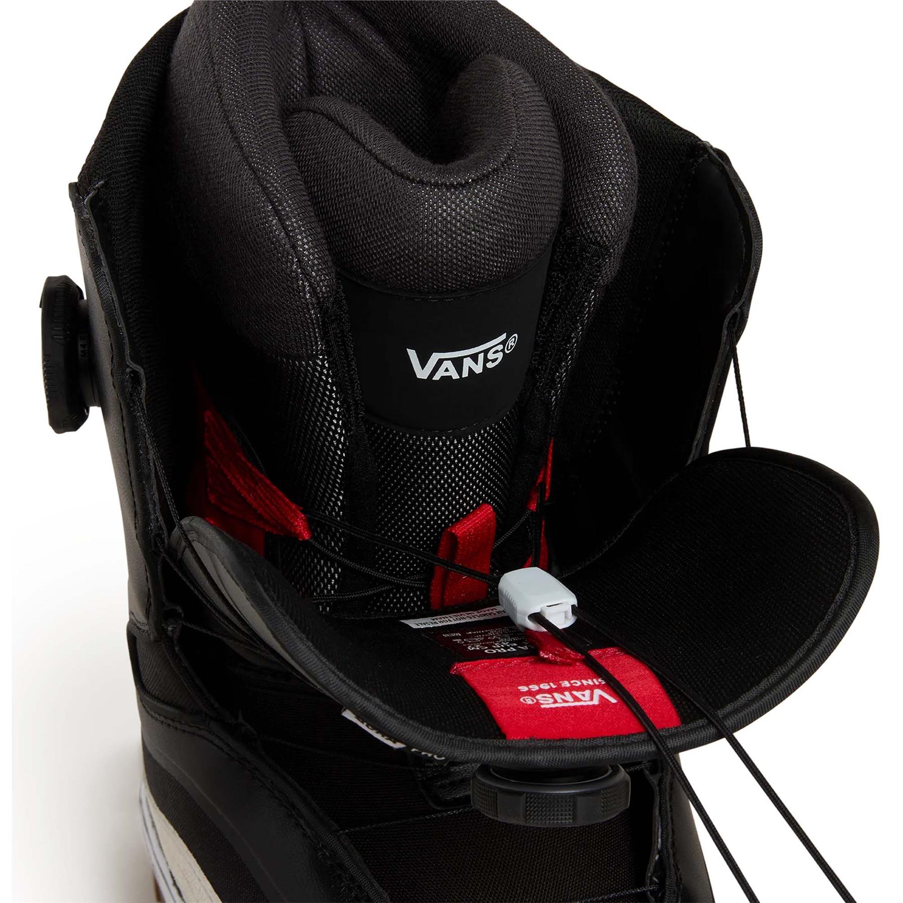 Vans Aura Pro BOA Mens Snowboard Boots Black/White 2026