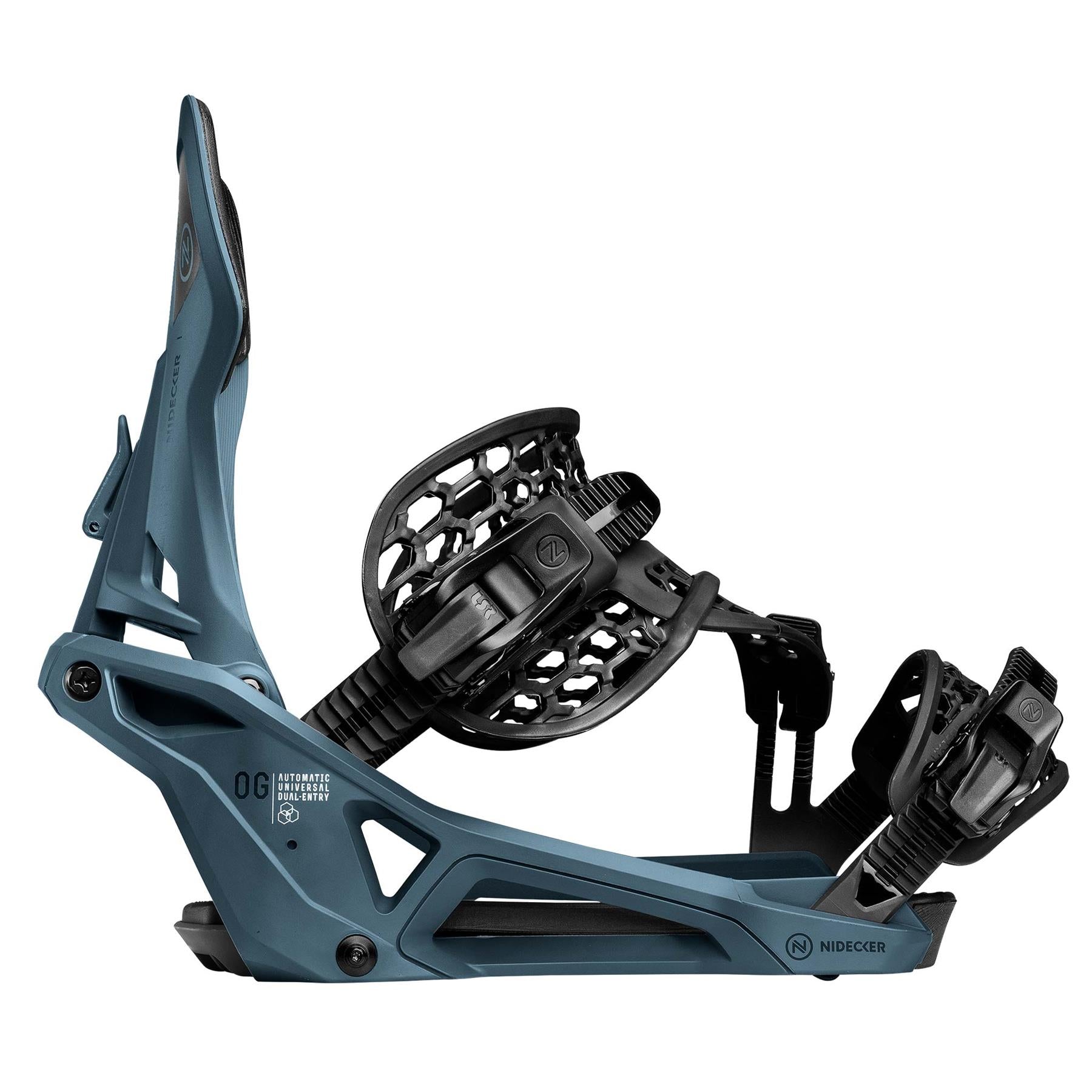 Nidecker Supermatic OG Step-In Snowboard Bindings Atlantic 2026