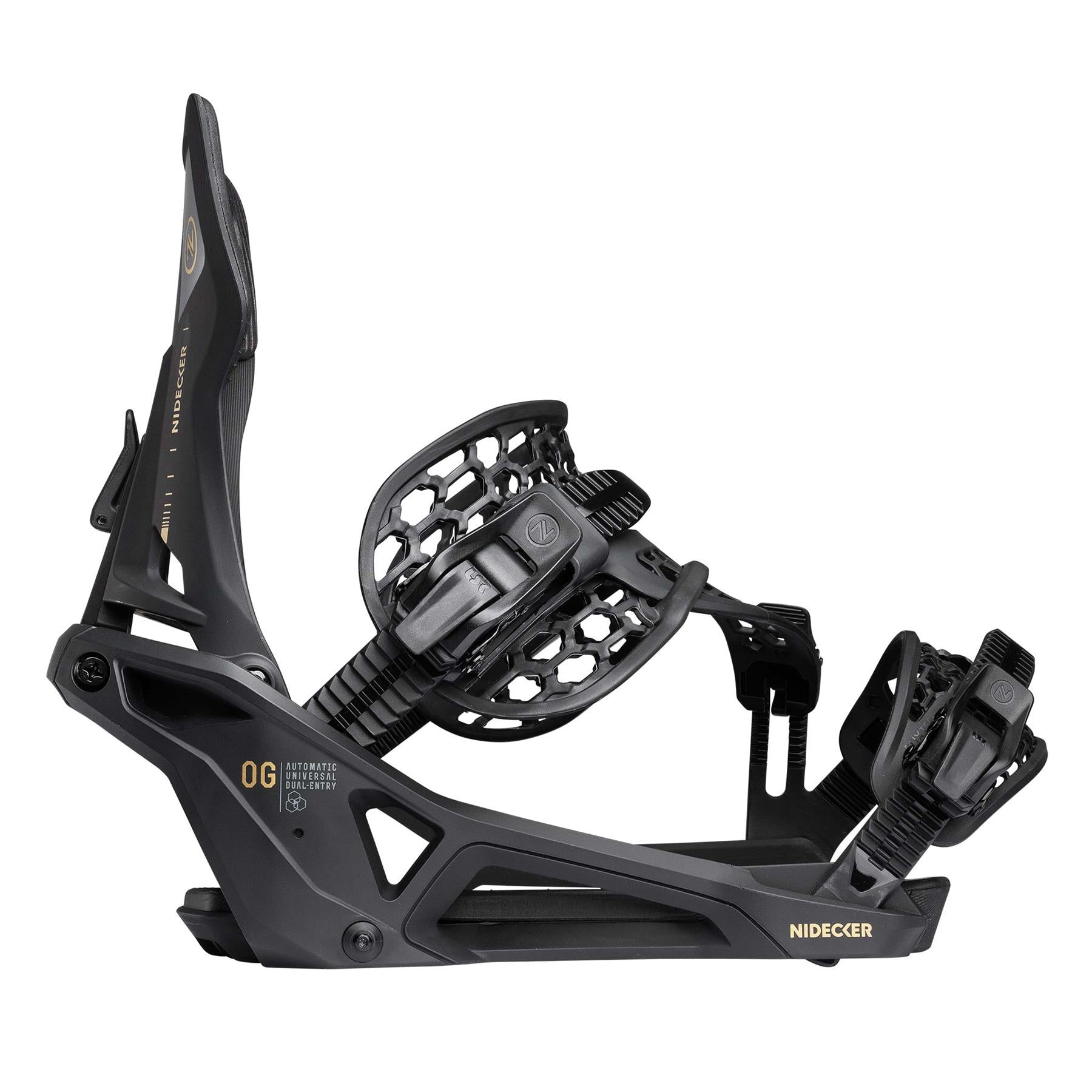 Nidecker Supermatic OG Step-In Snowboard Bindings Black 2026
