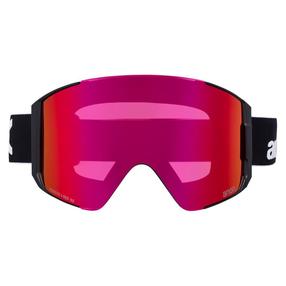 Anon Sync MFI Goggles Black - Perceive Sunny Red + Cloudy Burst Lens + Face Mask