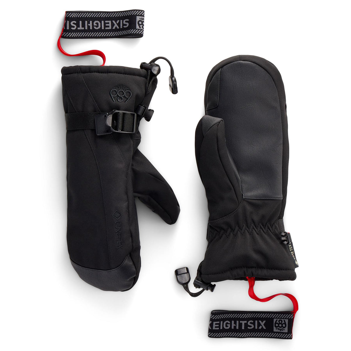 686 Womens Gore-Tex Linear Mitts Black