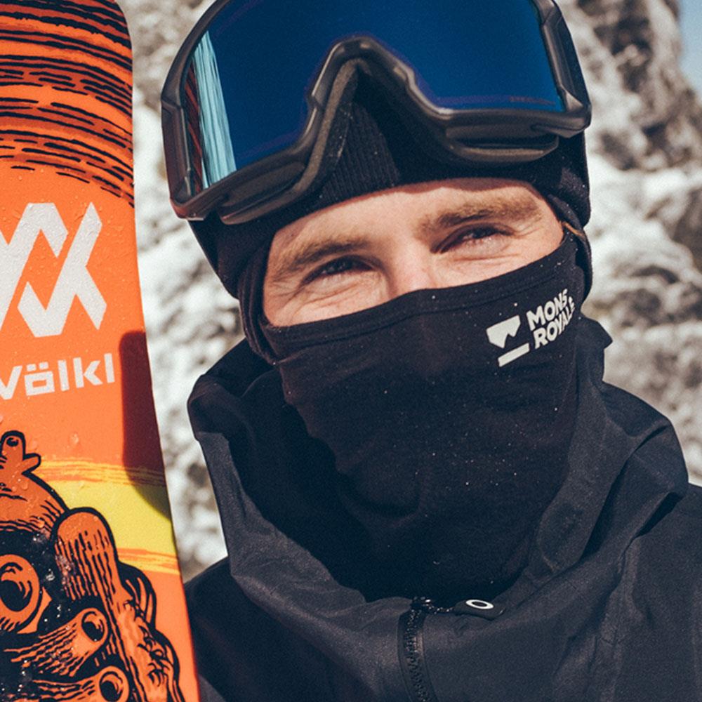 Mons Royale Santa Rosa Merino Balaclava Black