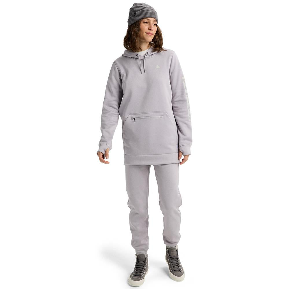 Burton Womens Oak Long Pullover Hoodie Washed Lavender Heather