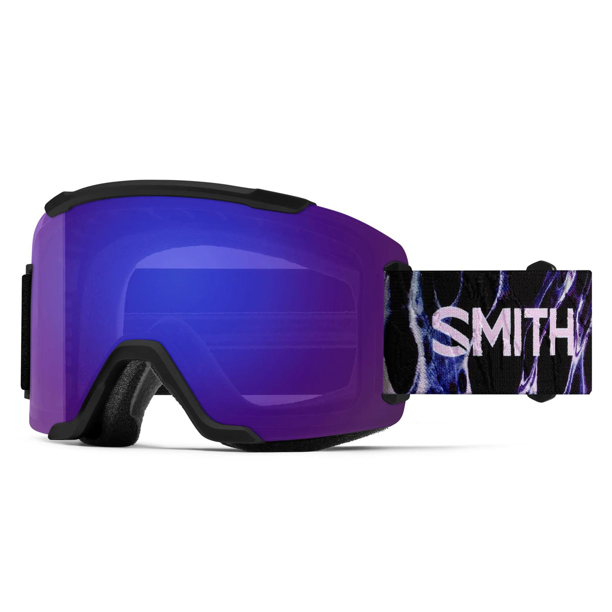 Smith Squad Goggles Black Flex Plasma - Chromapop Everyday Violet Mirror + Spare Lens