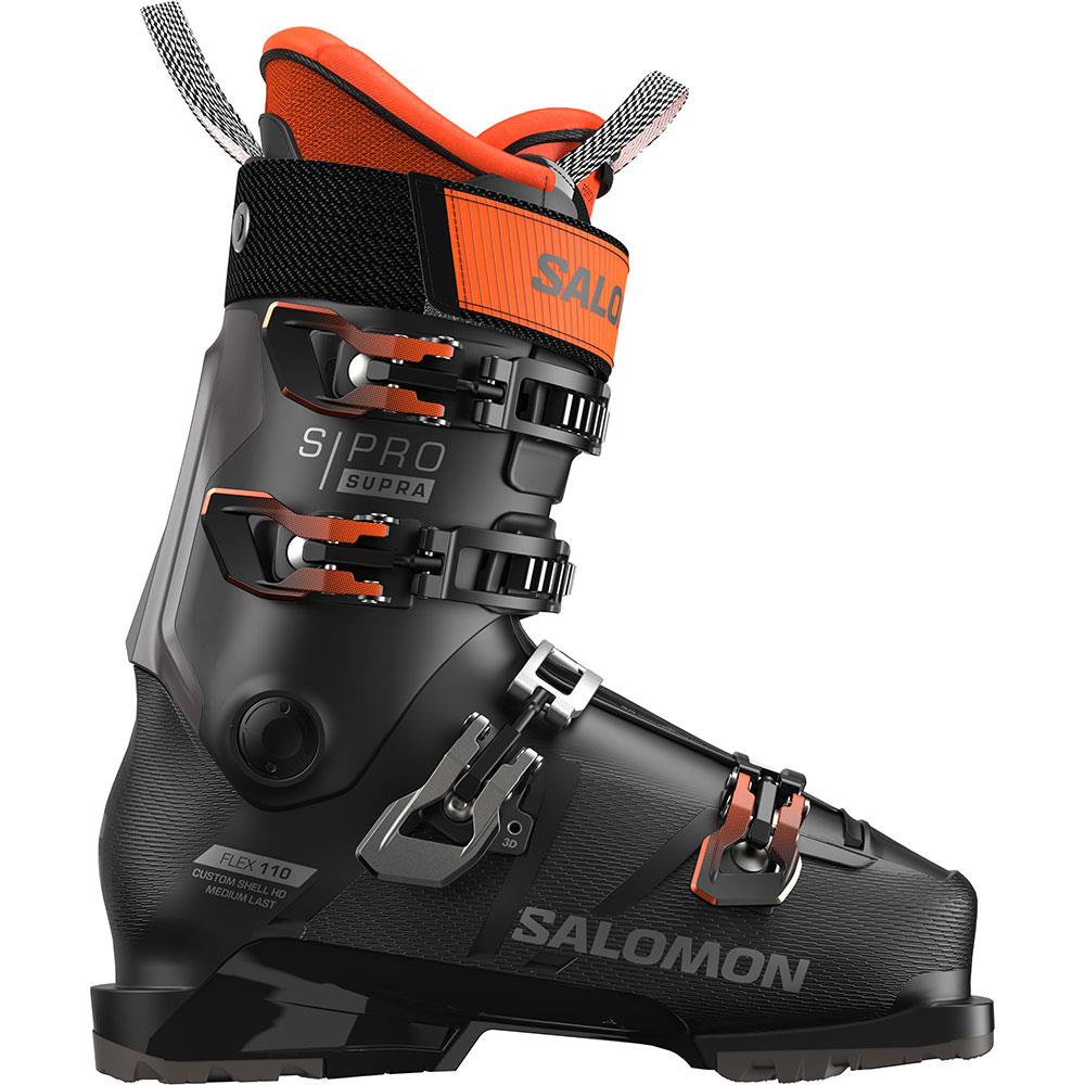 Salomon S/PRO Supra 110 GW Mens Ski Boots Black/Grey/Orange 2025