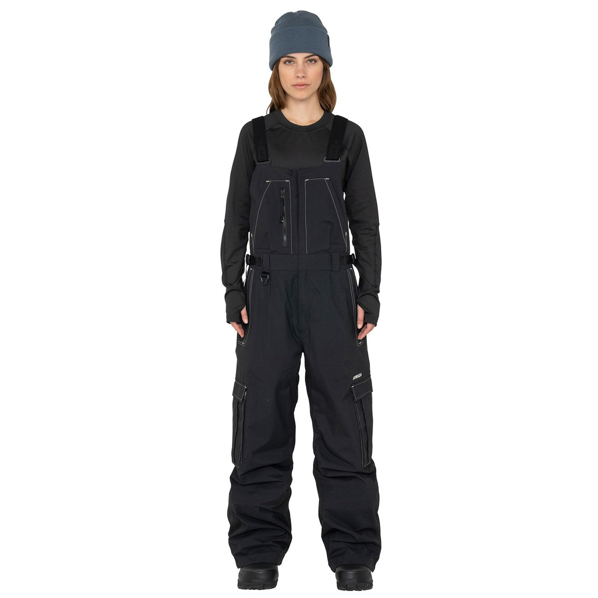Armada Elvy 2L Womens Cargo Bib Pants Black