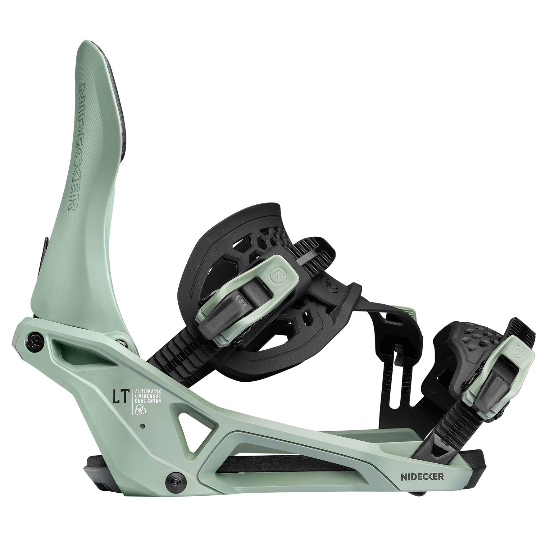 Nidecker Supermatic LT Step-In Snowboard Bindings Olive 2026