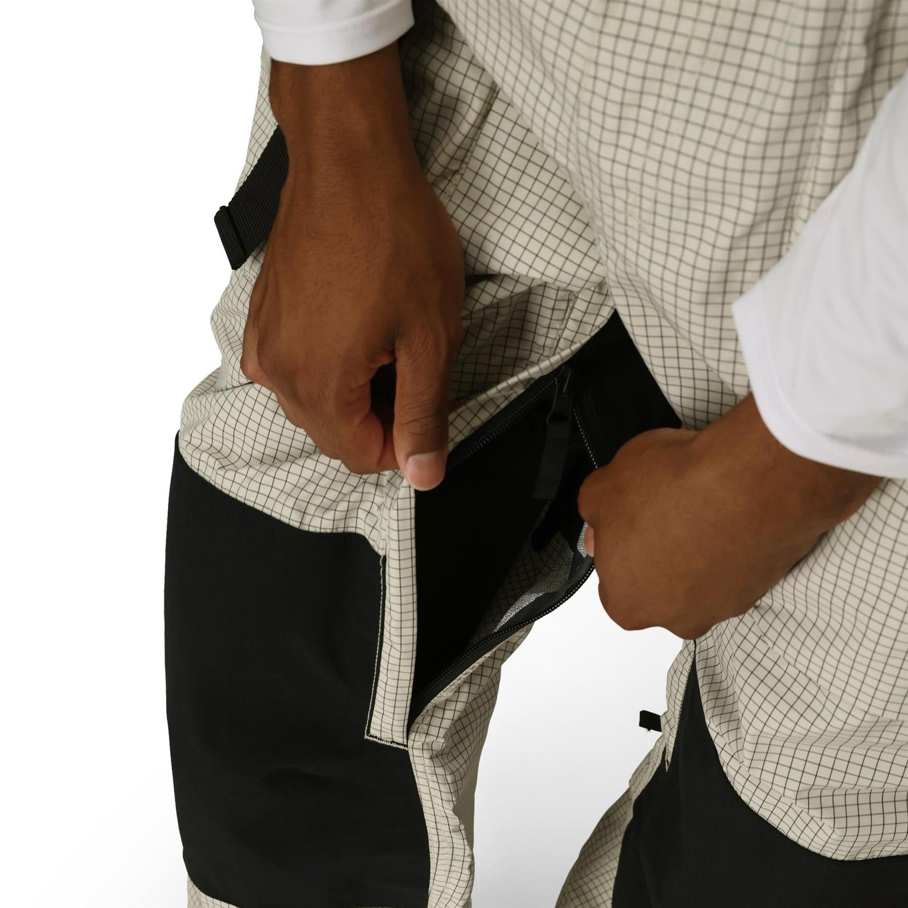 686 Mens 2.5L Ghost Pants Limestone Grid