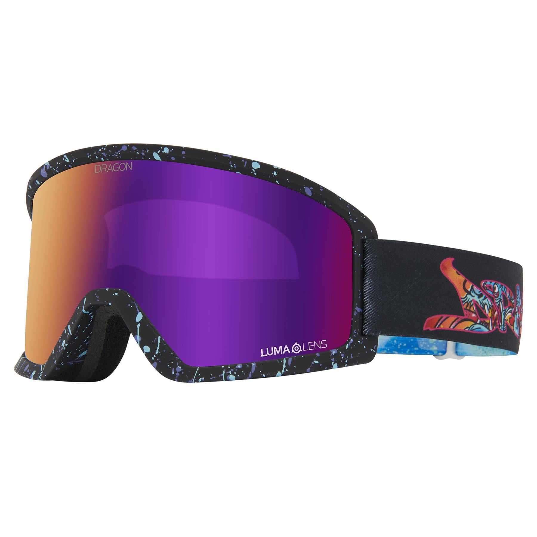 Dragon DX3 PLUS OTG Goggles Rattle Can - LL Purple Ion + LL Violet Lens