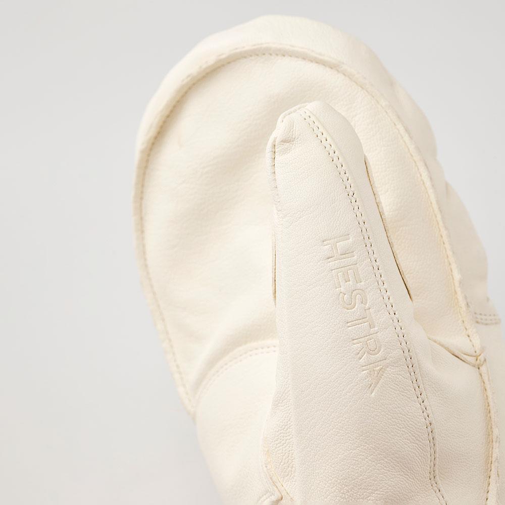 Hestra Fall Line Leather Mitts Almond White