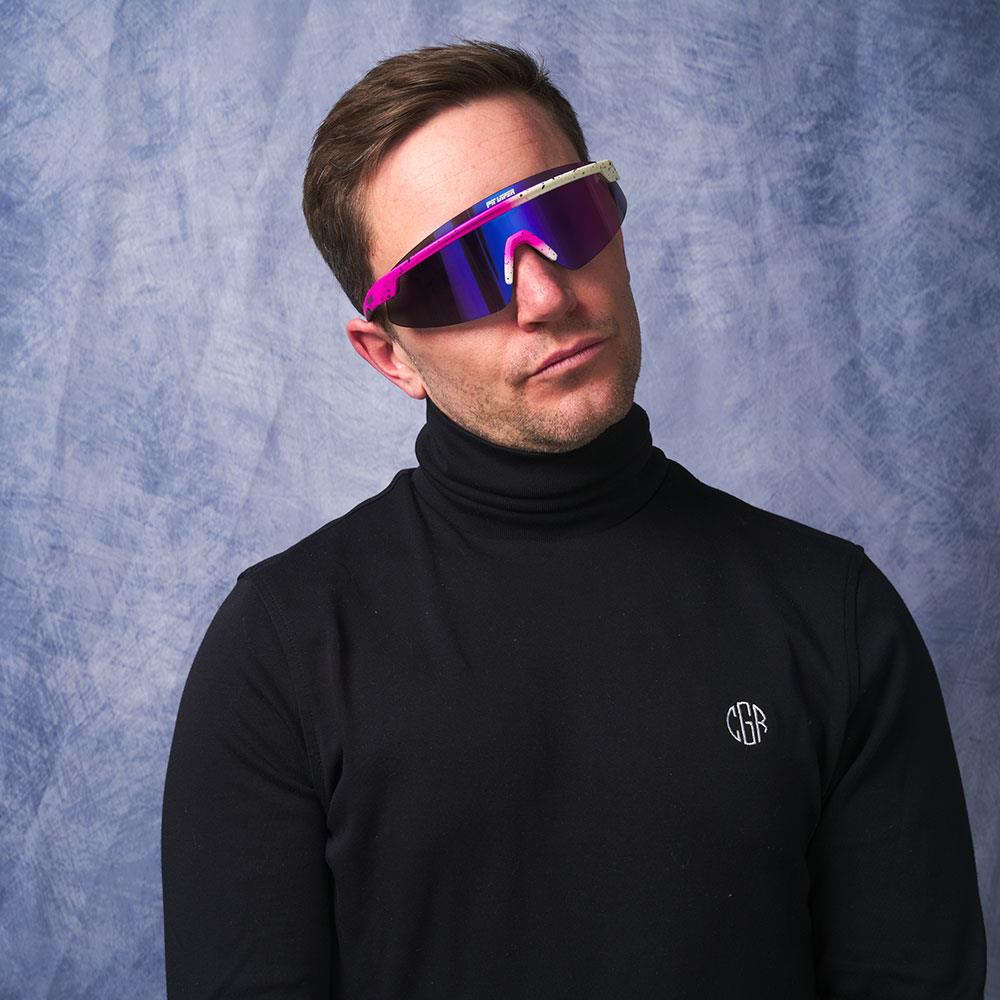 Pit Viper The Domestique Skysurfer Sunglasses - HDPV Polarized Pink-Purple Lens