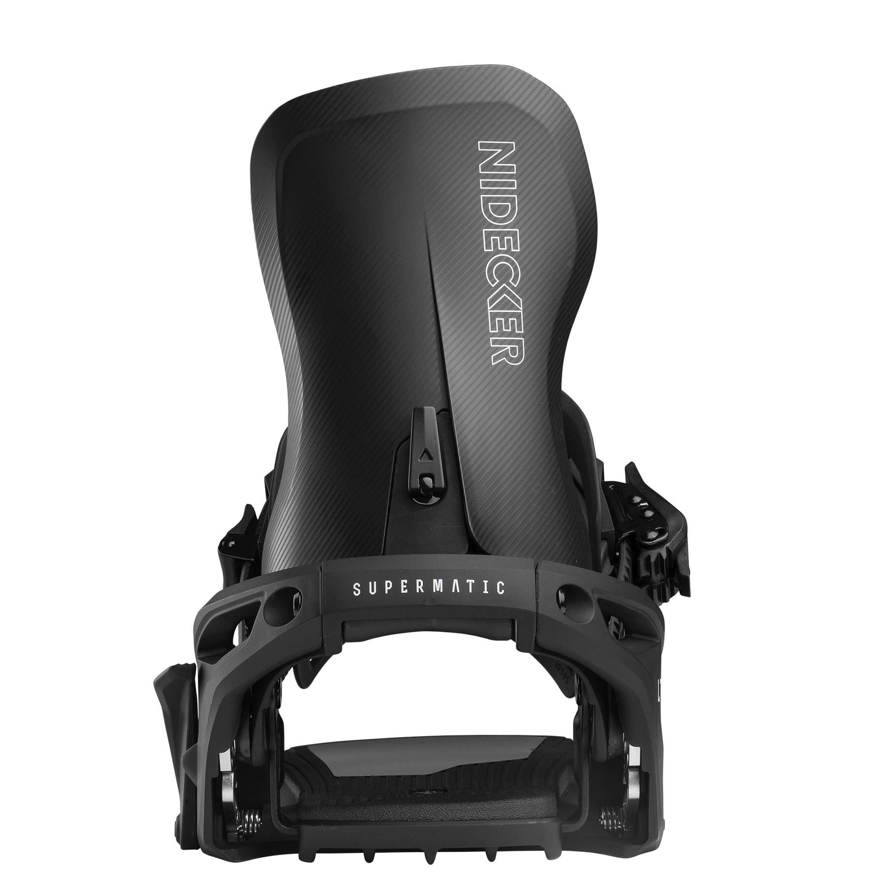 Nidecker Supermatic LT Step-In Snowboard Bindings Black 2026