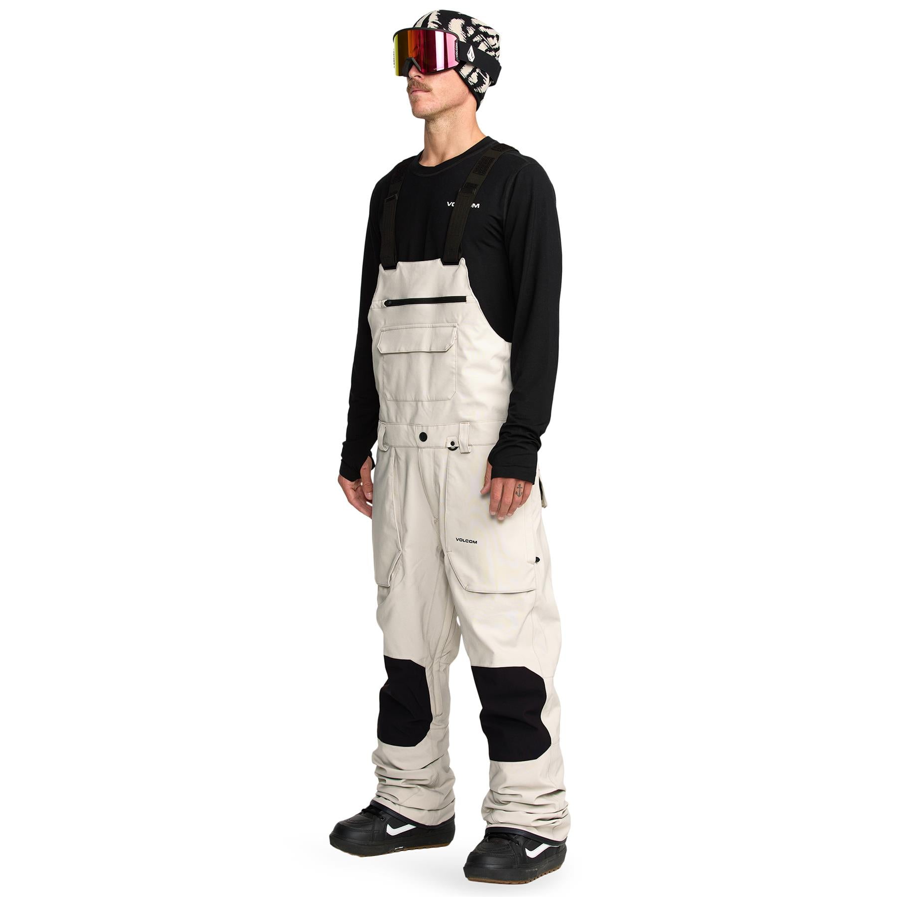 Volcom Roan Bib Overall Mens Pants Stone