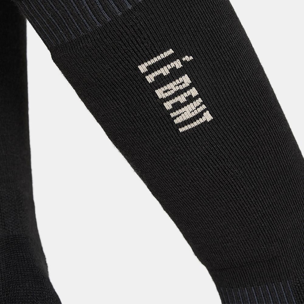 Le Bent Light Cushion Logo Ski Socks Black